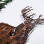 Wallity Deer 2 Escultura de Pared de Metal Multicolor